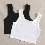 TANK TOPS WHITE/BLACK